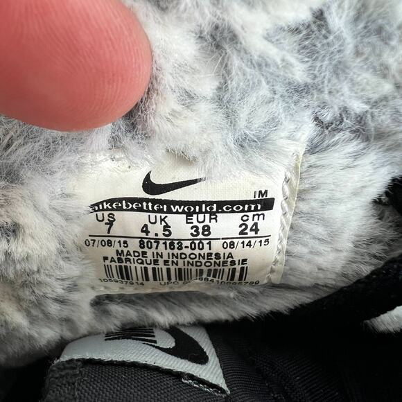 Nike Primo Court Sneakers Women's 7 Black Suede Lace Up Running Shoes 807163-001 - Picture 9 of 9